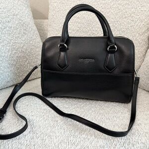 Authentic Karl Lagerfeld Paris "Willow" Zip Top Satchel in black. 
New not used